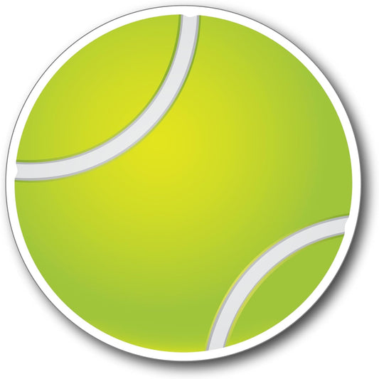 Tennis Ball Magnet, Green 5-Inch Round Shape, Realistic High-Definition Sports Design Printed on Thick Magnetic Backing, Strong Hold for Refrigerator, Car, Locker – Indoor & Outdoor Decorative