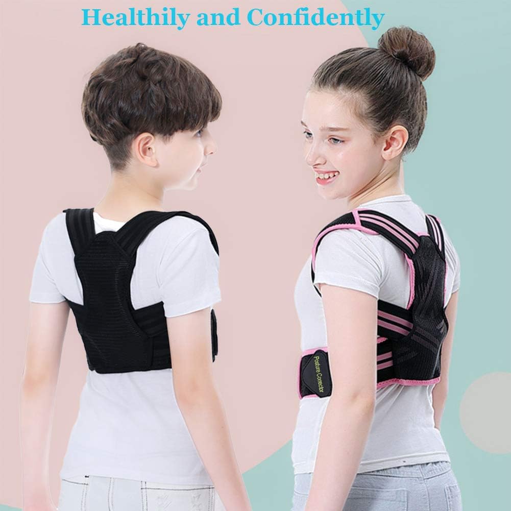 Lexniush Professional Posture Corrector for Men, Women and Kids, Effective Upper Back Posture Brace for Teenagers Boys Girls Spinal Support to Improves Slouch, Prevent Humpback, Relieve Back Pain