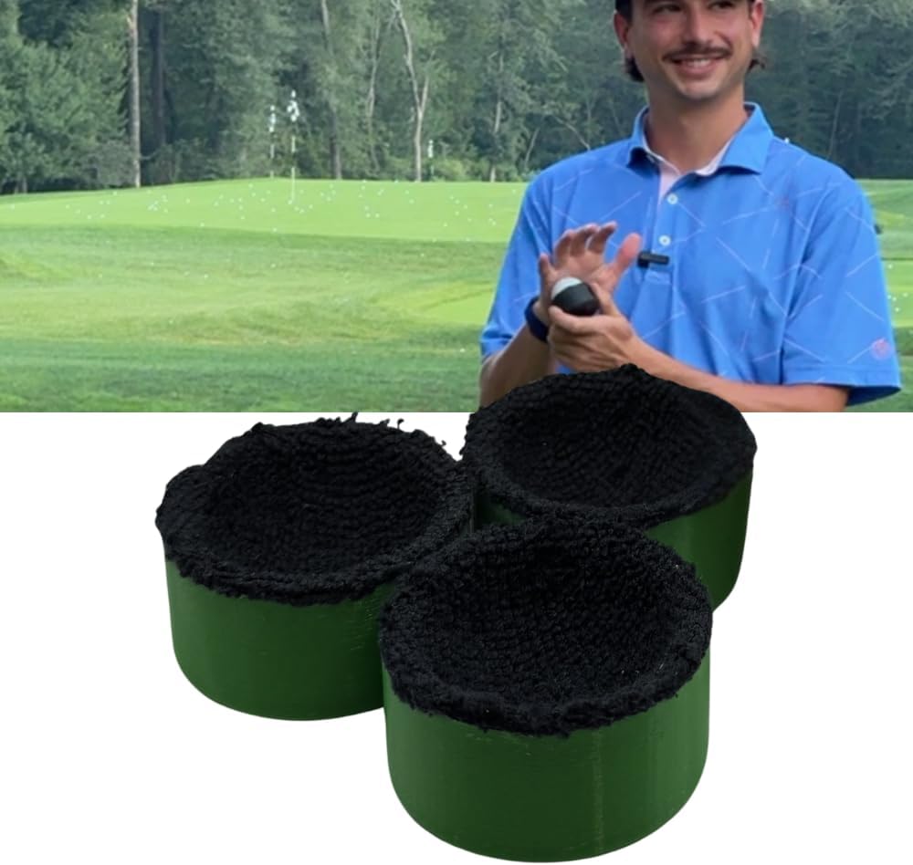 Lunas Ball Washer- 3 Pack - Golf Ball Cleaner for Golf Balls, Golf Cart Accessories for Cleaning Golf Ball, Compact Magnetic Golf Towel Golf Ball Washer for Golfers