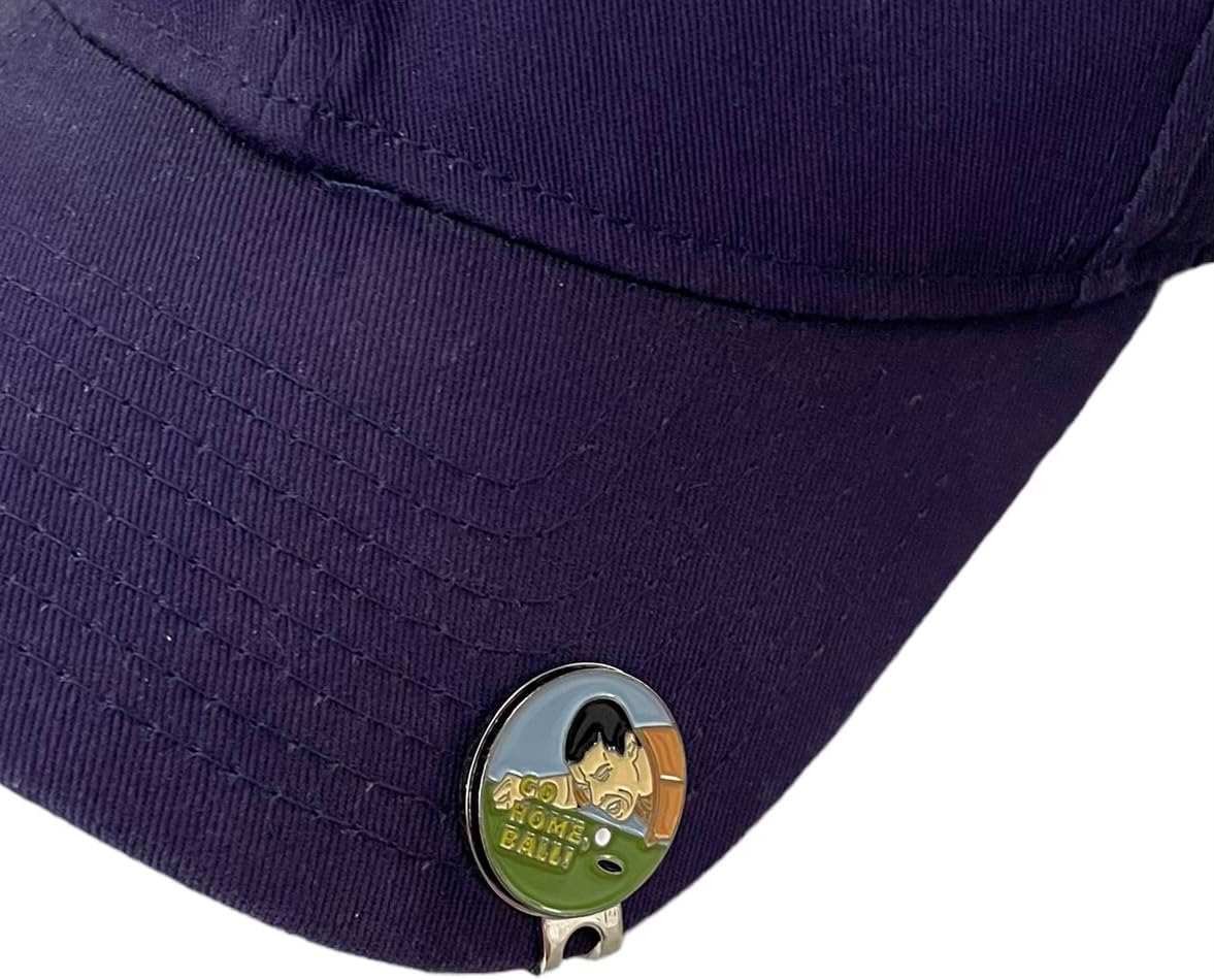 Balanced Co. Funny Golf Hat Clip with Enamel Magnetic Ball Marker
