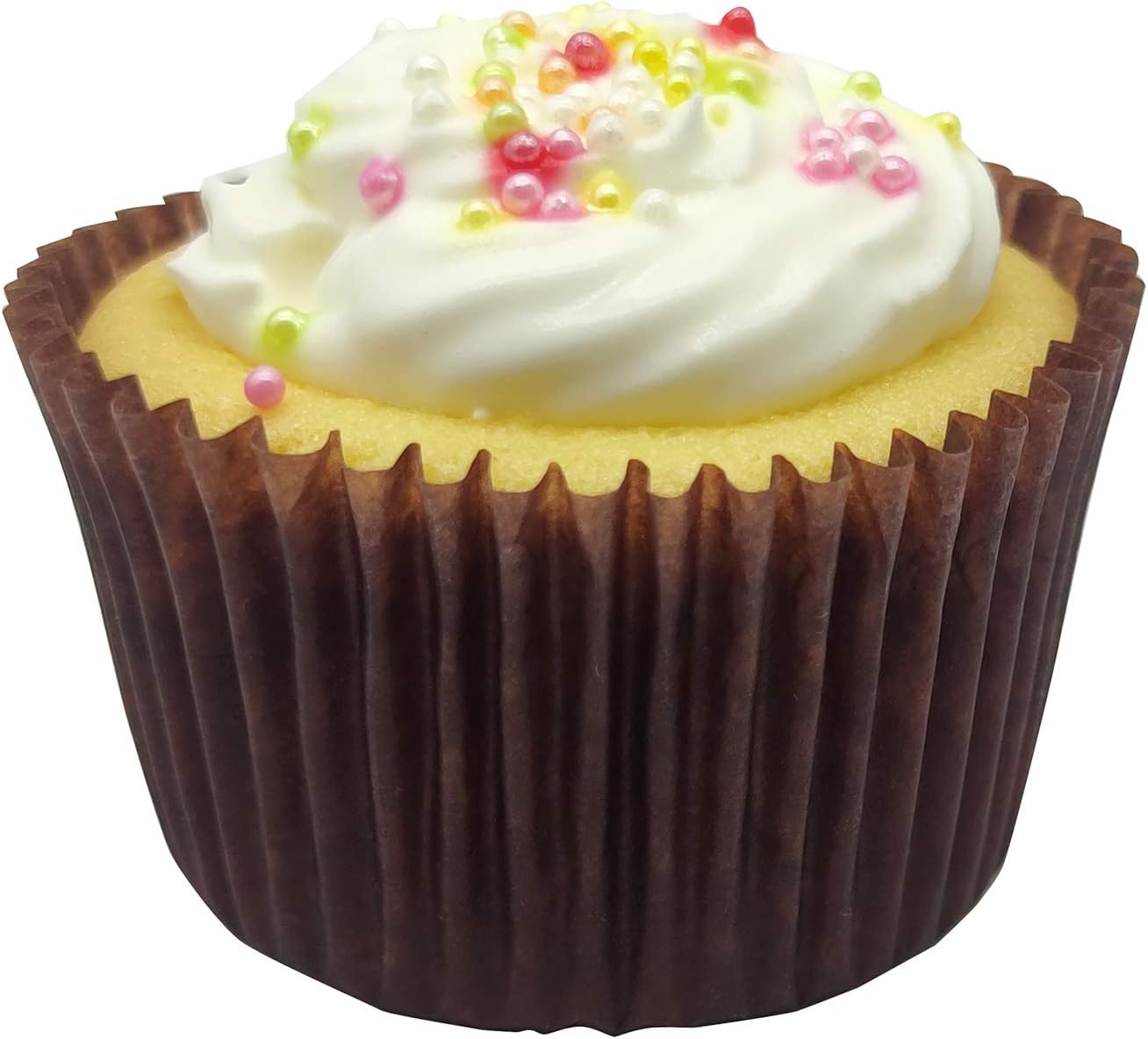 Premium Coffee Greaseproof Cupcake Liners Muffin Paper Baking Cups Standard Size, 100-Count