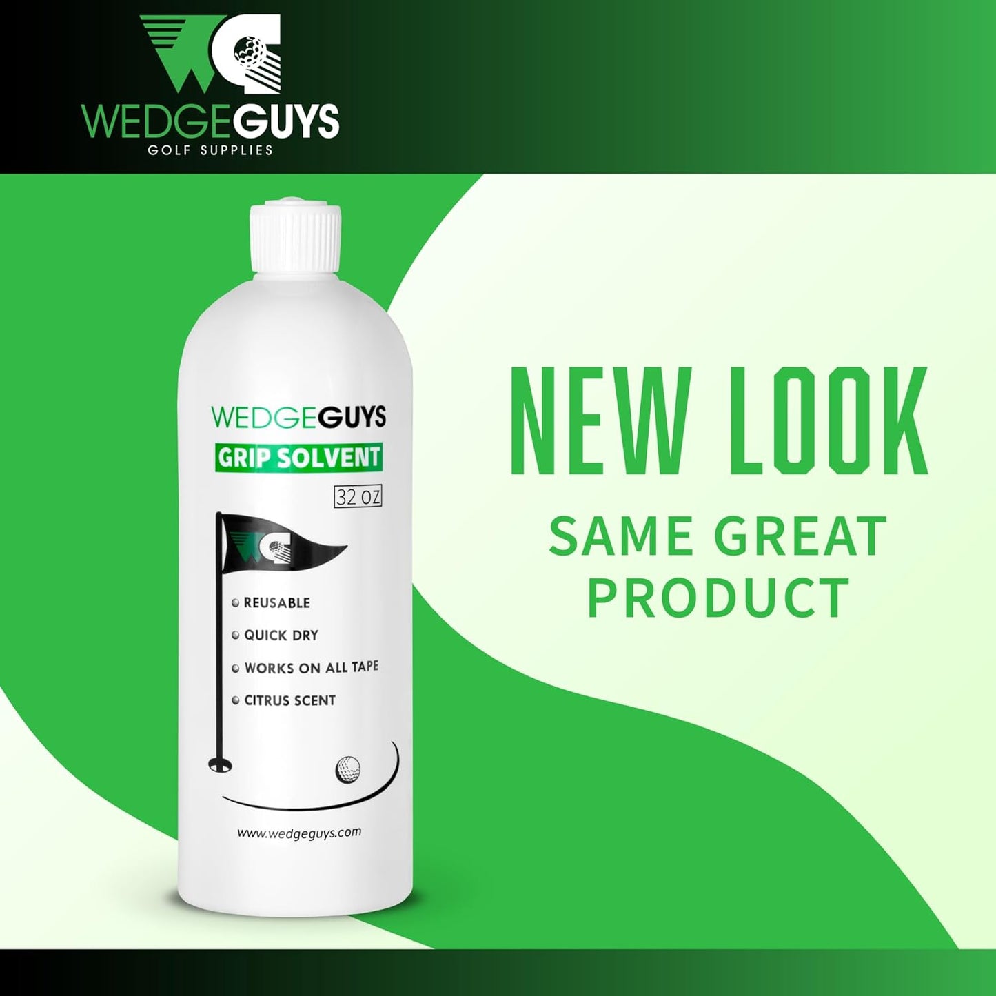 Wedge Guys Professional Golf Grip Tape Solvent for Regripping Golf Clubs | Golf Grip Solvent Solution for Easy Regripping and Golf Club Repair |