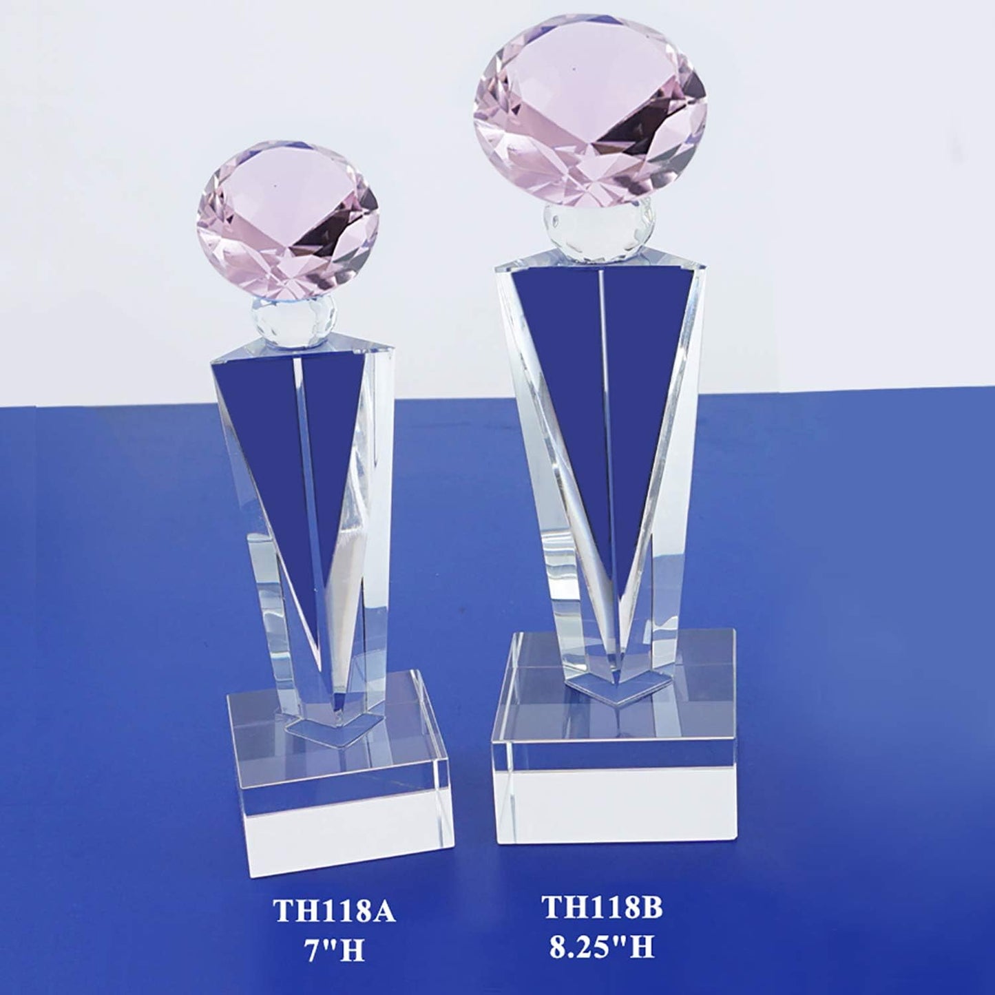 Optical Crystal Glass Diamond Trophy Awards Recognition Achievement Reality Personalized Custom Laser Etched Engraving Trophy