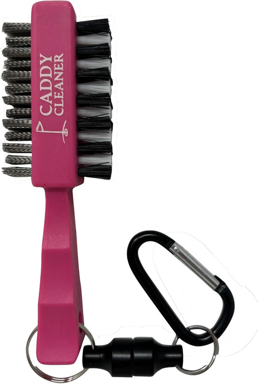 Clean Swing Mini Brush – Golf Club Cleaner with Magnetic Clip, Dual-Sided Brush | Golf Accessories for Men, Best Golf Gift | Caddy Cleaner