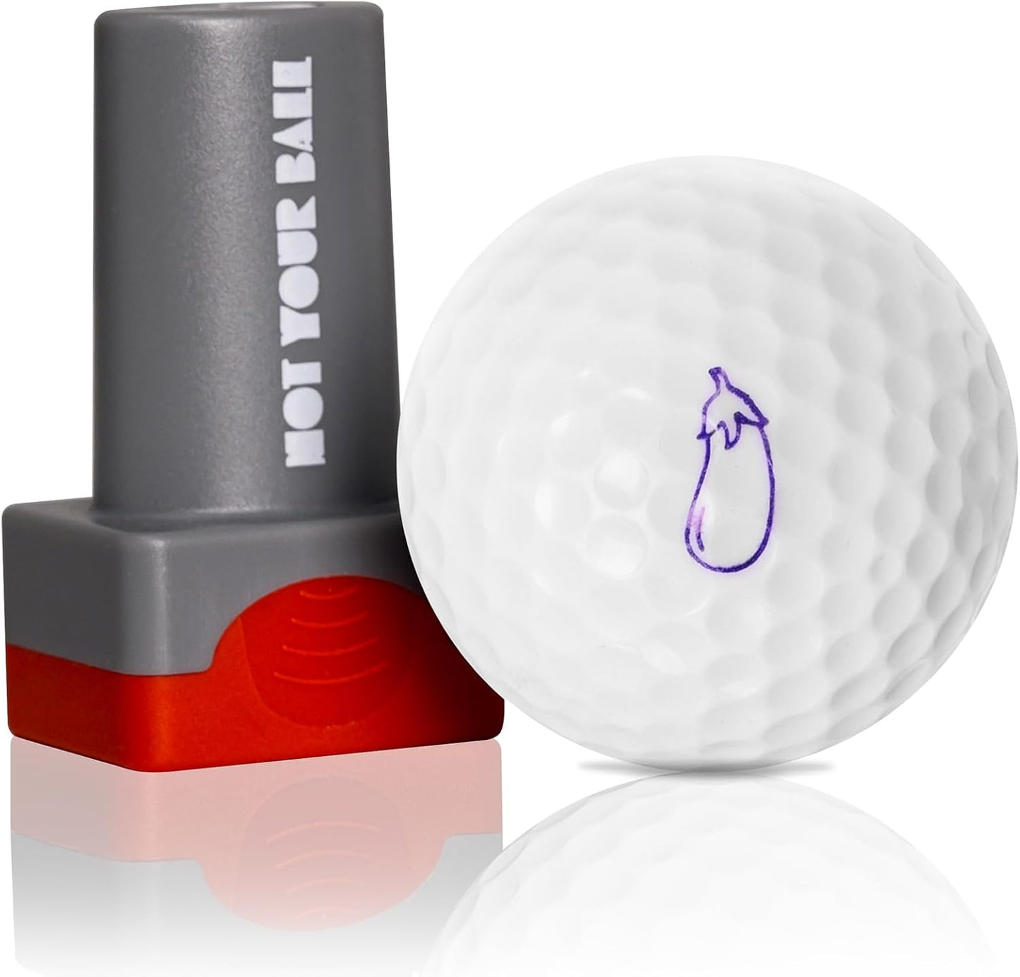 QUBI Golf Ball Stamp, Golf Ball Stamper, Reusable Self-Inking Golf Ball Stamp Marker to Identify Golf Balls, Golf Gift Golf Accessories for Men and Women Golfers