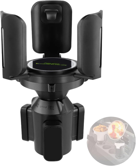 Golf Cart Propane Heater Holder, Cup Holder, for 1lb Tank & Water Bottle, Adjustable for All Drinks, Universal Compatible with EZGO Club Car Yamaha, Firmly & Easy to Use