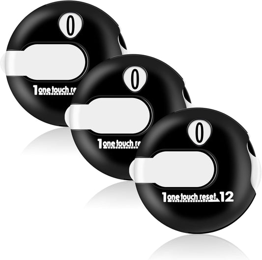 Frienda Golf Score Counter Mini Golf Stroke Counter with One Touch Reset and Simple Attachment to Scorekeeper Glove in