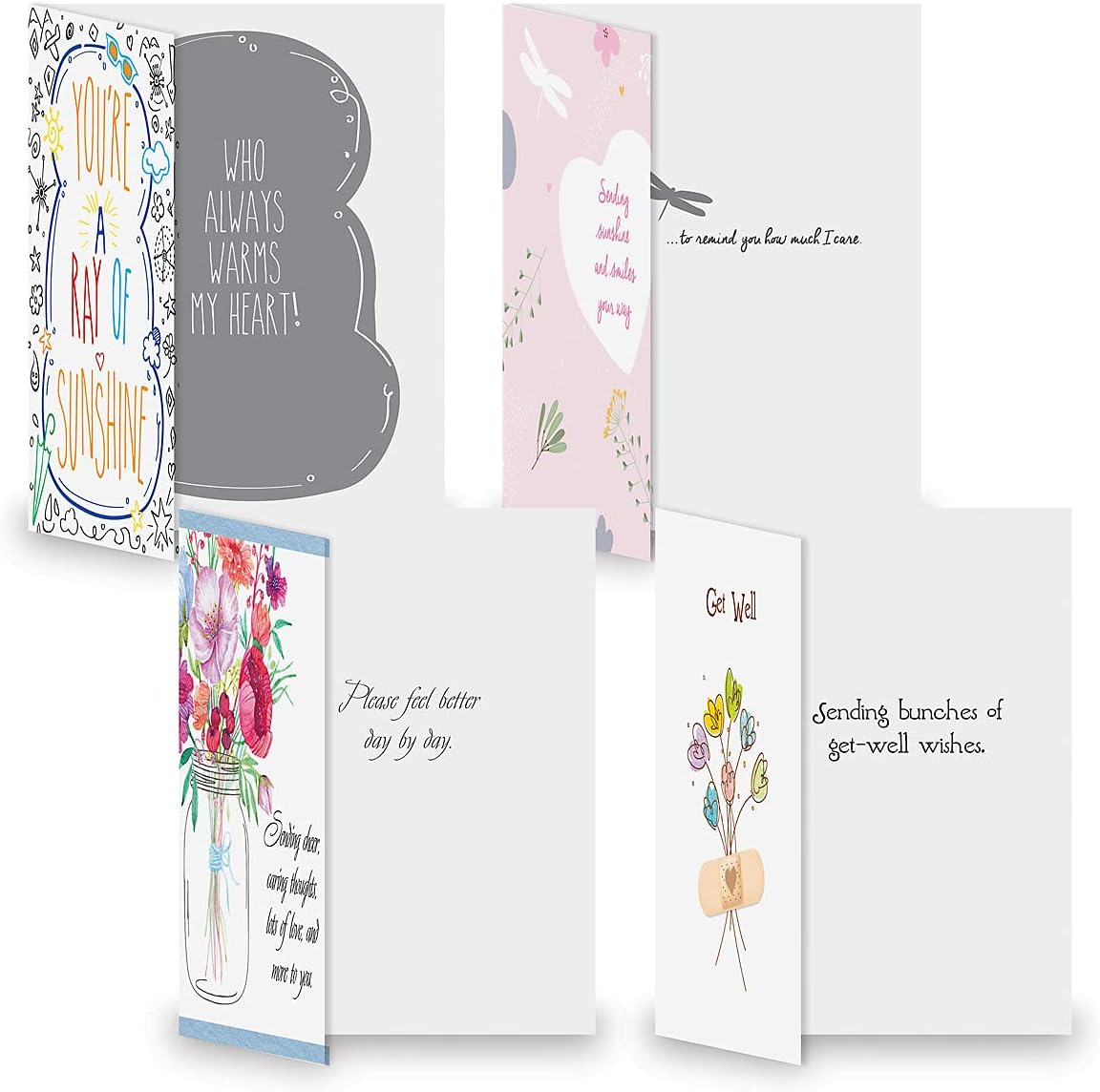 Current Modern Messages All Occasion Value Pack With Seals-40 Cards & Envelopes, Celebration, Get Well, Sympathy, Birthday, Holiday, & Thinking of You Variety, Large 5" x 7" Assortment, 20 Design Set