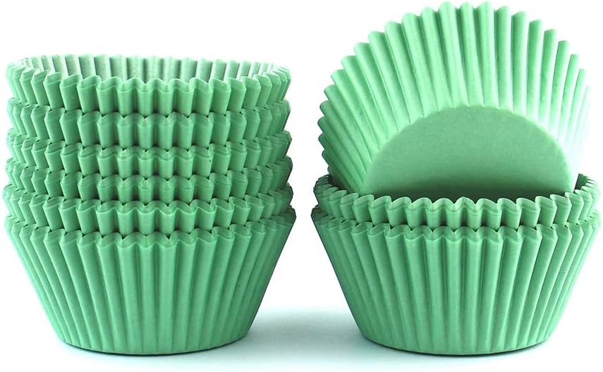 Baking Cups Cupcake Liners, Standard Sized, 300 Count (Green)
