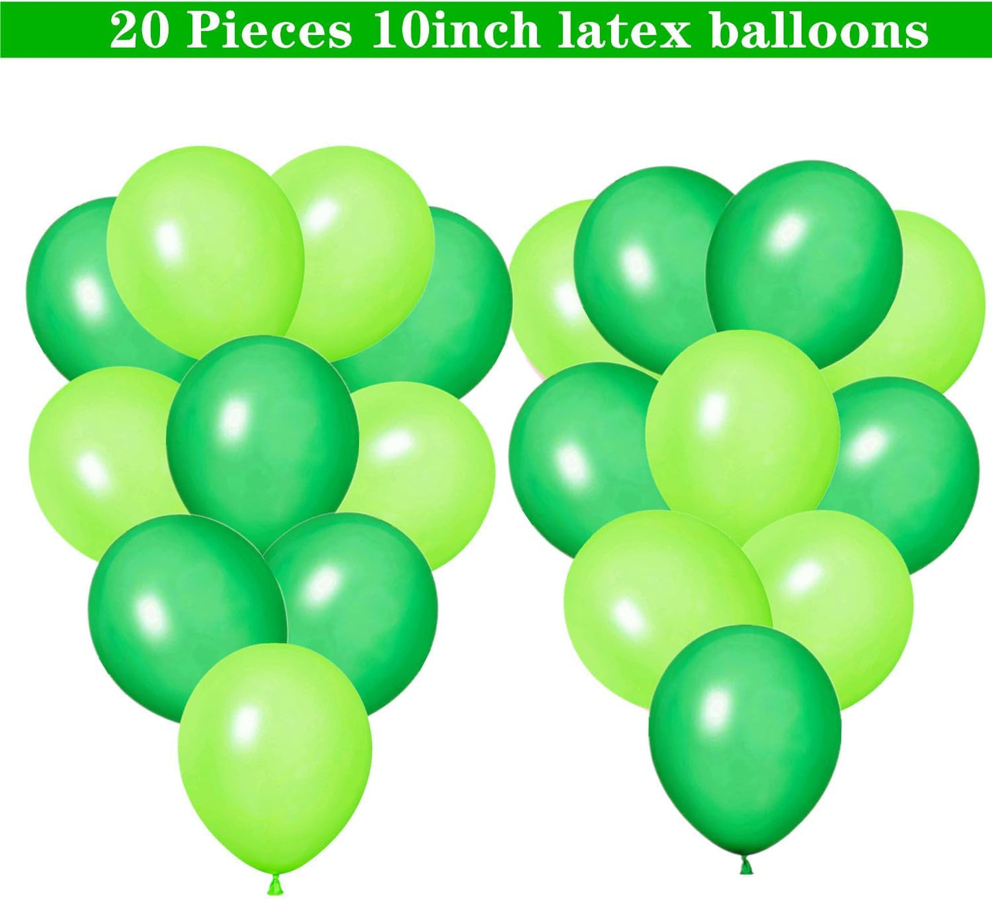 Let's Partee Time Golf Party Decorations Golf Balloons Banner Men Boys Party Balloons Decoration Sport Themed Party Supplies Green Balloons for Birthday Baby Shower Retirement Party