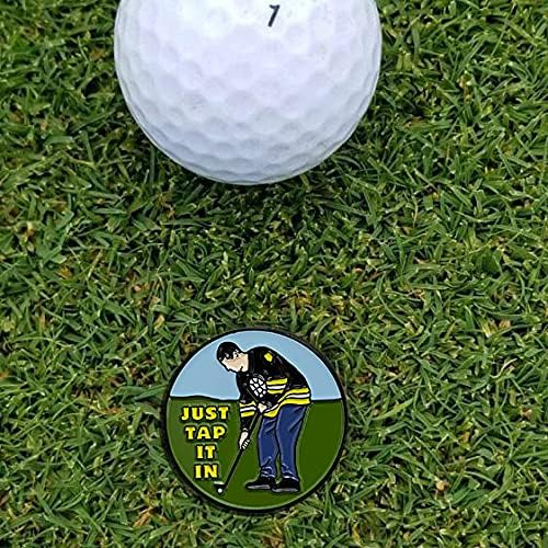 Balanced Co. Funny Golf Hat Clip with Enamel Magnetic Ball Marker