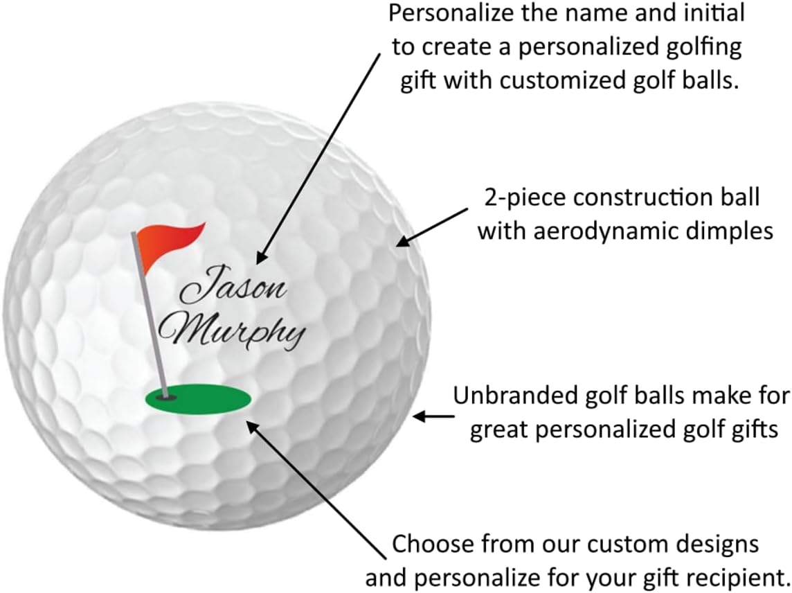 Infusion Personalized Logo Golf Balls - Custom Monogrammed (12 Balls)