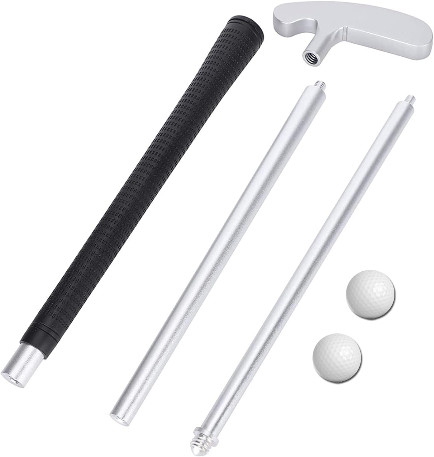 LEAGY 4-Section Portable Putter - Right & Left Hand, 2 Golf Balls, 1Pack Golf Bag