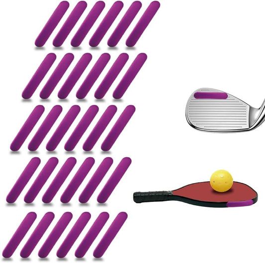 Golf Lead Tape Pickleball Lead Tape Adhesive Lead Sheet 30pcs 2.0×0.4in 3g,Golf Training Accessories|for Golf Iron Woods Putter or Tennis Racket Badminton Racket Weight Adjustment