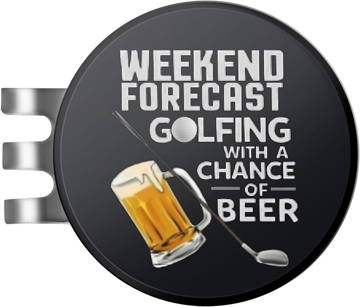 Golf Ball Marker Hat Clip, Funny Golf Accessories, Golf Gifts for Men 25 MM