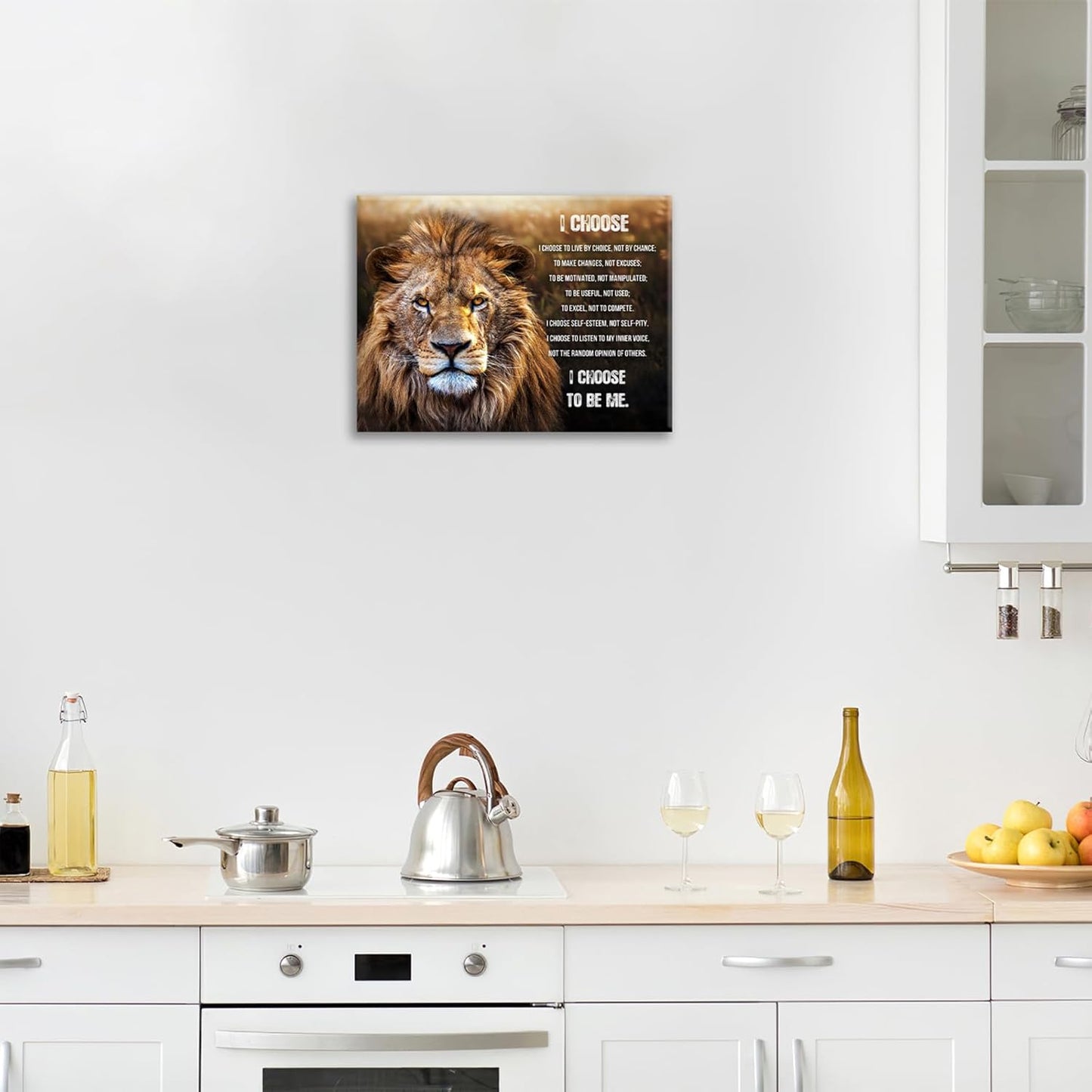 Lion Wall Art, Motivational Pictures Wall Decor God Says You Are Canvas Prints Framed Artwork Paintings Poster Home Office Decorations For Bathroom Bedroom Living Room Kitchen 24l X 16w