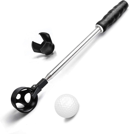 prowithlin Golf Ball Retriever, Golf Balls Retrievers Telescopic for Water with Automatic Locking Scoop, Balls Retriever Tool Golf with Grabber Tool, Golf Accessories Golf Gift for Men