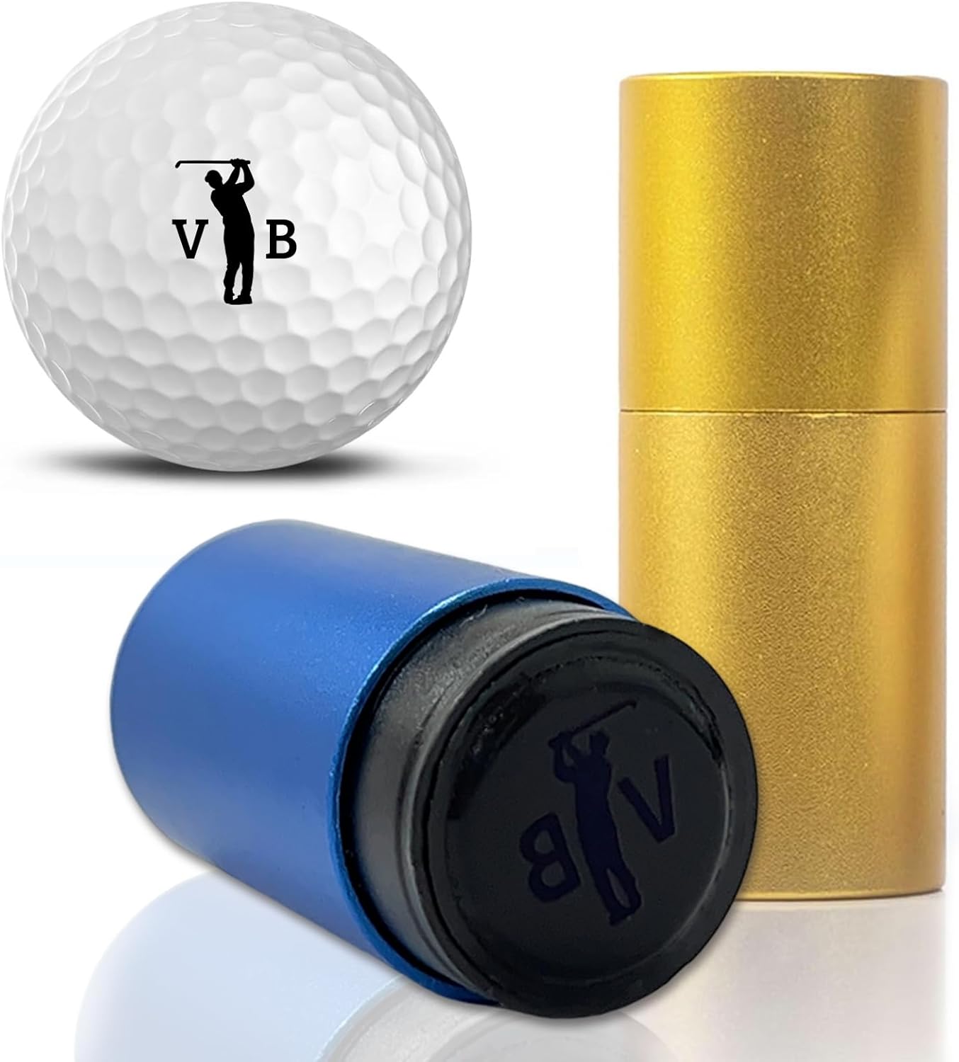 Custom Golf Ball Stamp, Personalized Golf Ball Marker with Self-Inking, Premium Quality Stamp for Golfers & Tournament Gifts
