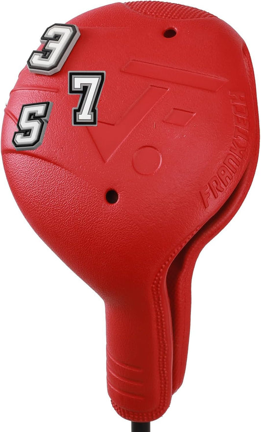 Golf Head Covers, EVA Plastic Golf Club Covers for Driver Fairway Woods Hybrid, Driver Headcover with Pins, Fit All Right-Handed Golf Clubs, Easy On Off, Washable