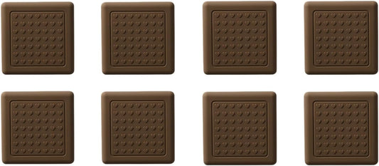 8 Pack Anti-Slip Cutting Board Stabilizer Pads Cutting Board Feet, Self-Adhesive Waterproof Rubber Feet for Furniture, Non-Marking Grips for Chopping Blocks, Shock-Absorbent, Noise Reducing (Square)