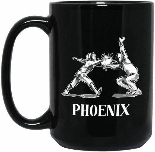 Personalized Fencing Coffee Cup 11 Oz 15 Oz, Customized Fencing Mugs With Choose Name, Fencer Black Ceramic Mug Gifts For Coach, Lover, Travel Mug Gift