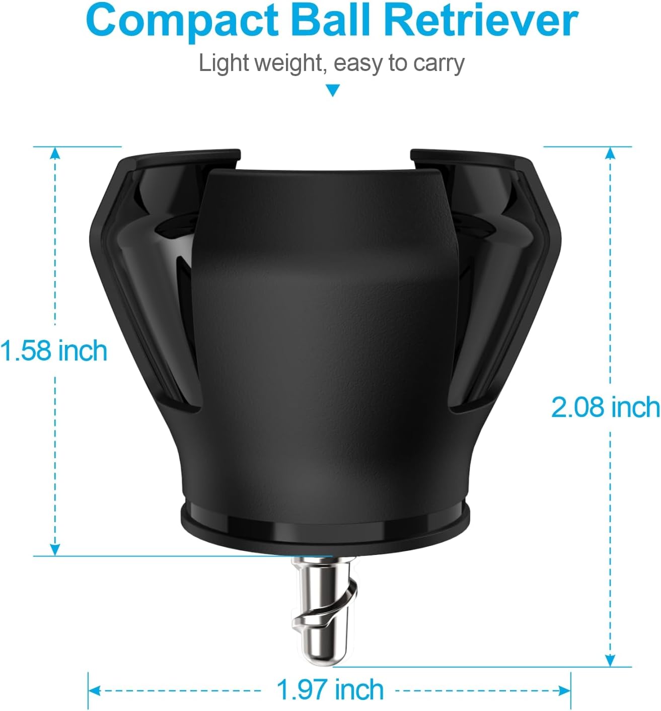 Premium Golf Ball Retriever, 4PCS Durable Golf Ball Grabber and Picker for All Kinds of Putter Handles, Golf Ball Retrievers Pick Up Tool for Quick Installation