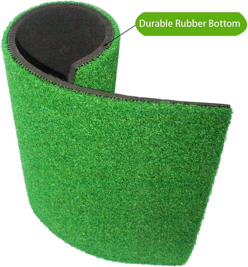 Golf Mat| Artificial Turf, Foam Bottom Golf Hitting Mat| Outdoor and Indoor Practice Golf Mat with Rubber tee for Swing and Chipping Practice