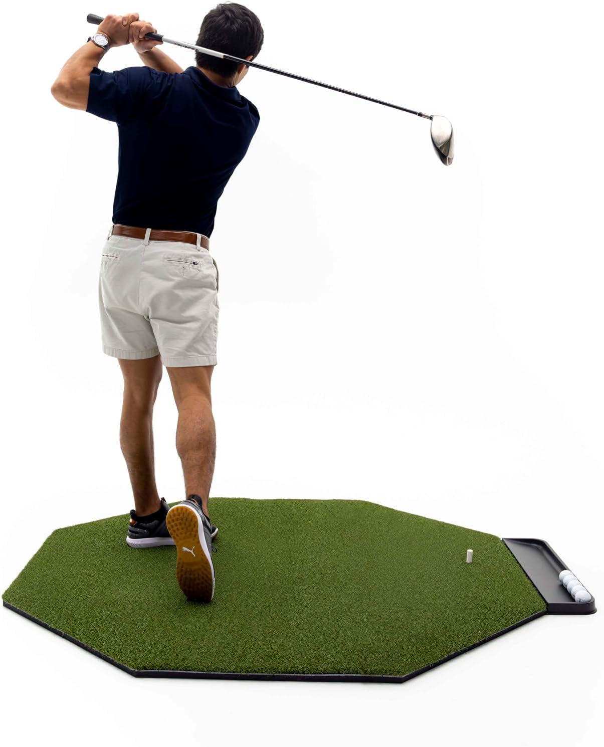 Dura-Pro Premium Turf Indoor/Outdoor Golf Mat. Bonus Tray + 3 Tees