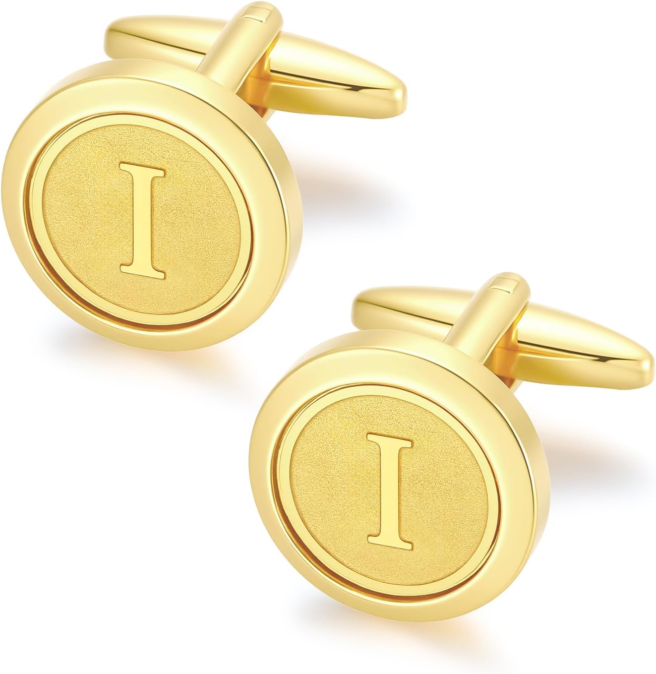 GWD Initial Cufflinks for Men Classic Cuff links Mens Letter Shirts CuffLinks Wedding Gift