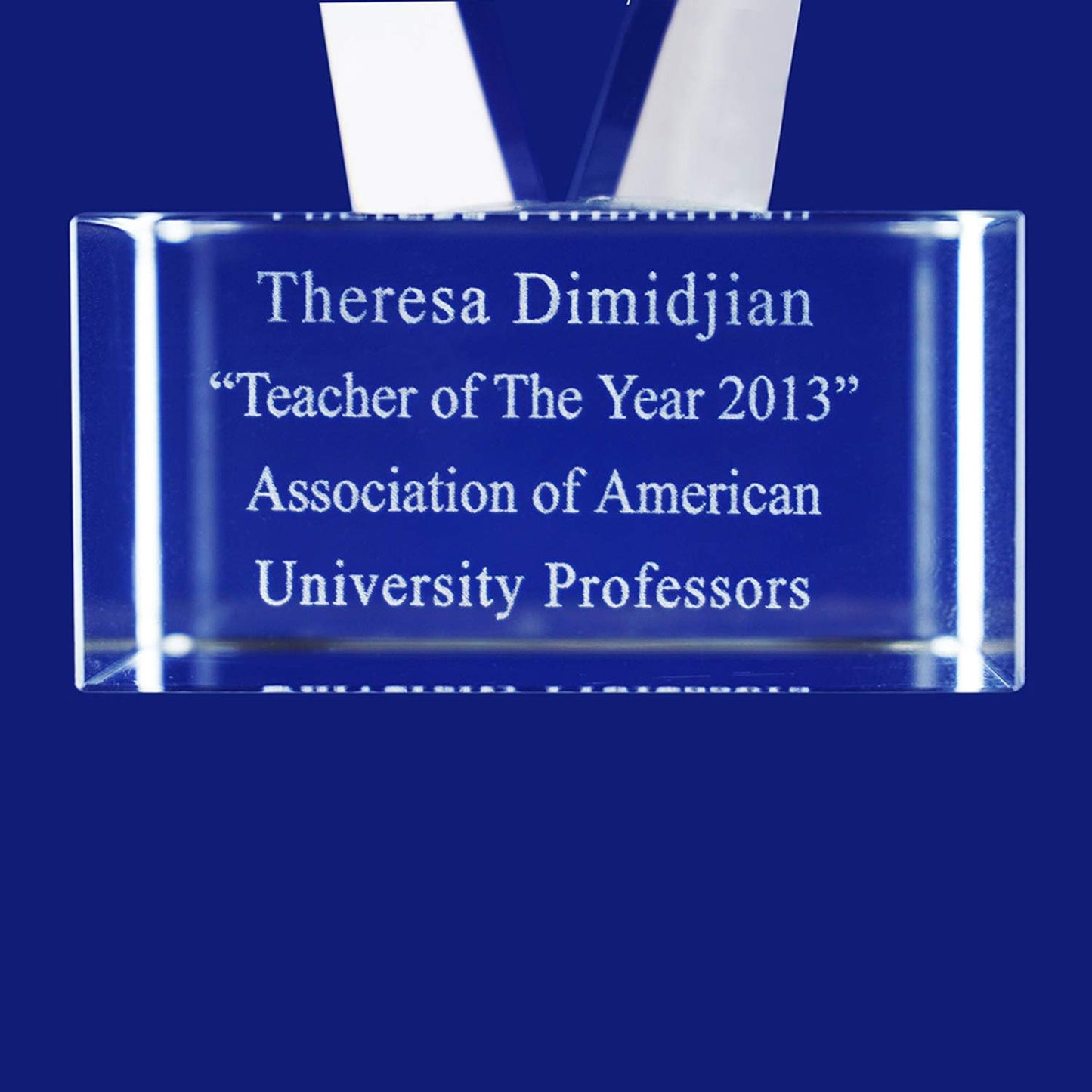 Optical Crystal Glass Diamond Trophy Awards Recognition Achievement Reality Personalized Custom Laser Etched Engraving Trophy