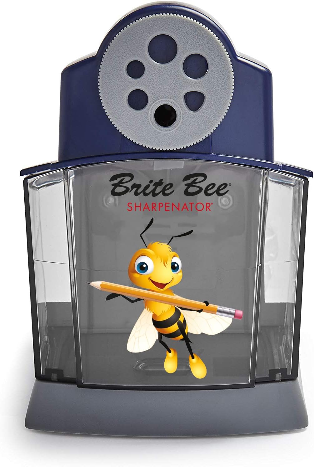 Sharpenator – Heavy Duty Classroom Electric Pencil Sharpener for Teachers & Students – Quiet Motor, Auto Stop, Large Bin, Helical Blade – Sharpens All Pencil Types