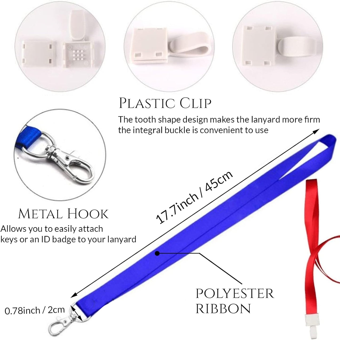 XRLSG Personalized Custom Lanyards with Logo/Photo/Text/Name for Office, School, Event