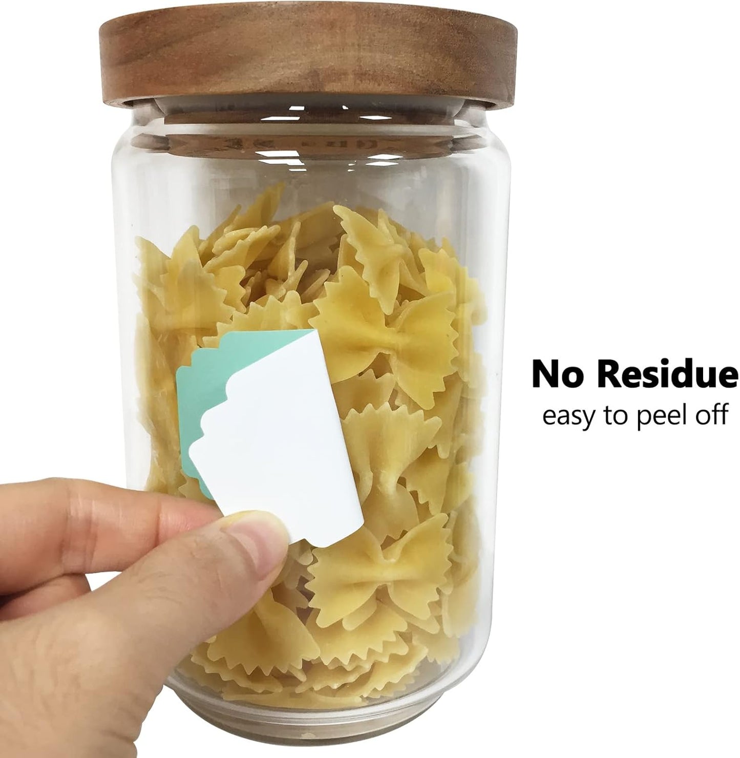 Labels for Food Containers 120Pcs Removable Waterproof Write-on Kitchen Label Stickers for Jars Bottles Bins and Home Storage Organization with 2 Markers, Colored Chalkboard Pantry Labels in 5 Sizes