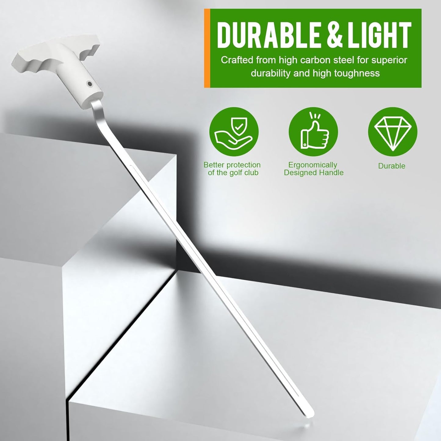 Golf Grip Removal Tool, V-Groove Grip Remover Saver Gripping Tool for Removing Golf Club Grips (1 Pcs)