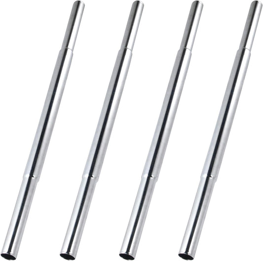 2 or 4 Pieces Golf Club Shaft Extensions, 0.6 Inch Steel Suitable for Iron and Wood Clubs, Essential Repair and Upgrade Kit