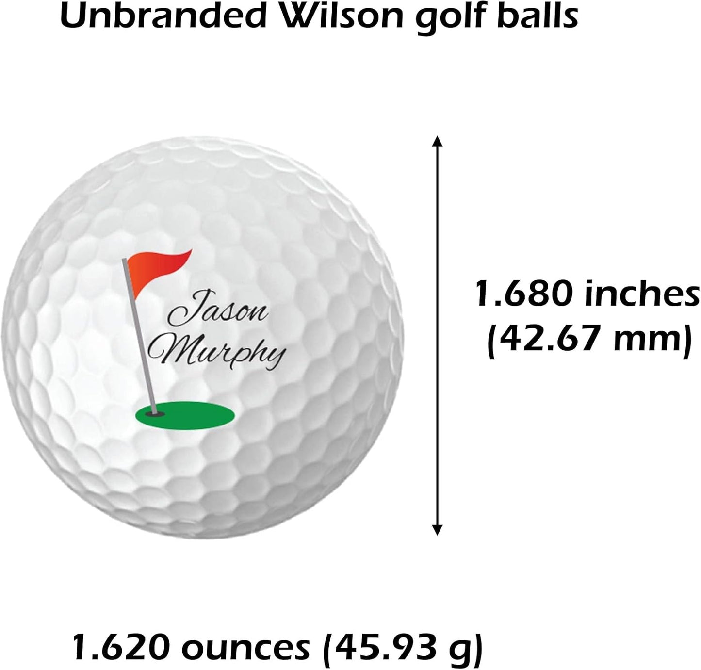 Infusion Personalized Logo Golf Balls - Custom Monogrammed (12 Balls)
