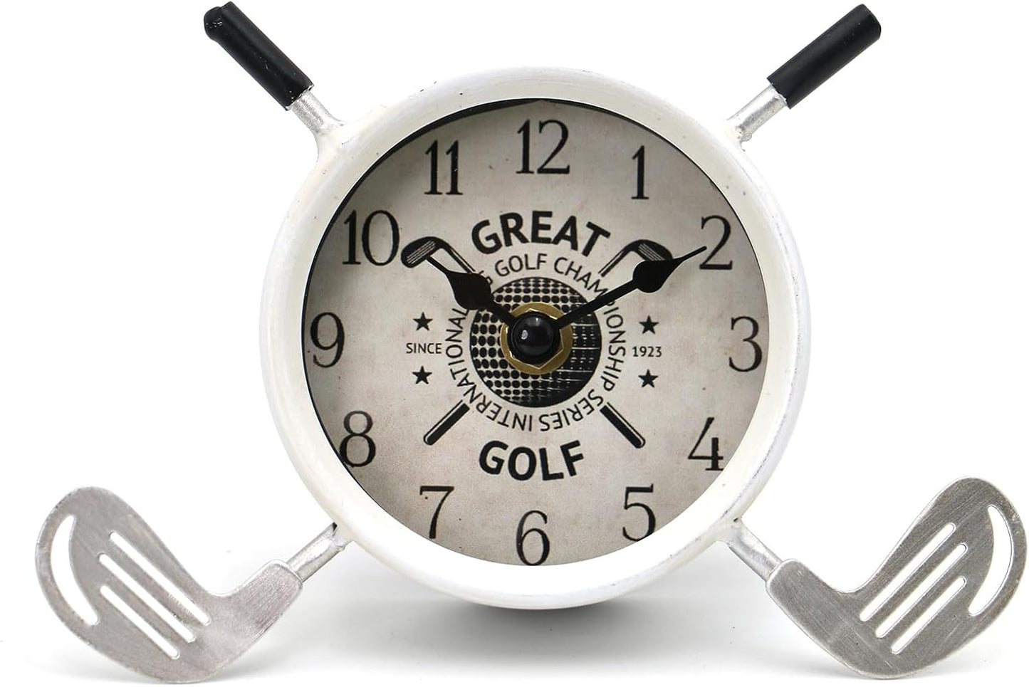 Golf Gifts for Men Dad Women Brother Bosses Golf Clubs Desk Clock Cool Desk Accessories for Coworkers Golfer Fans Souvenir Novelty Event Golf Office Decor Golfer Gadgets Unique Funny Stuff