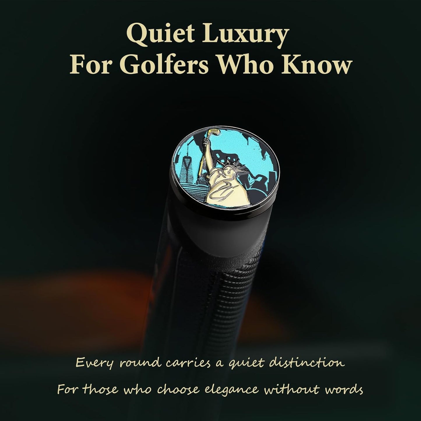 Golf Ball Marker Set with Magnetic Putter Grip Mount Golf Accessories for Men Women, Easy-to-Find Markers for Putting, Funny Golf Gifts, Unique Golf Gadgets for Golfer