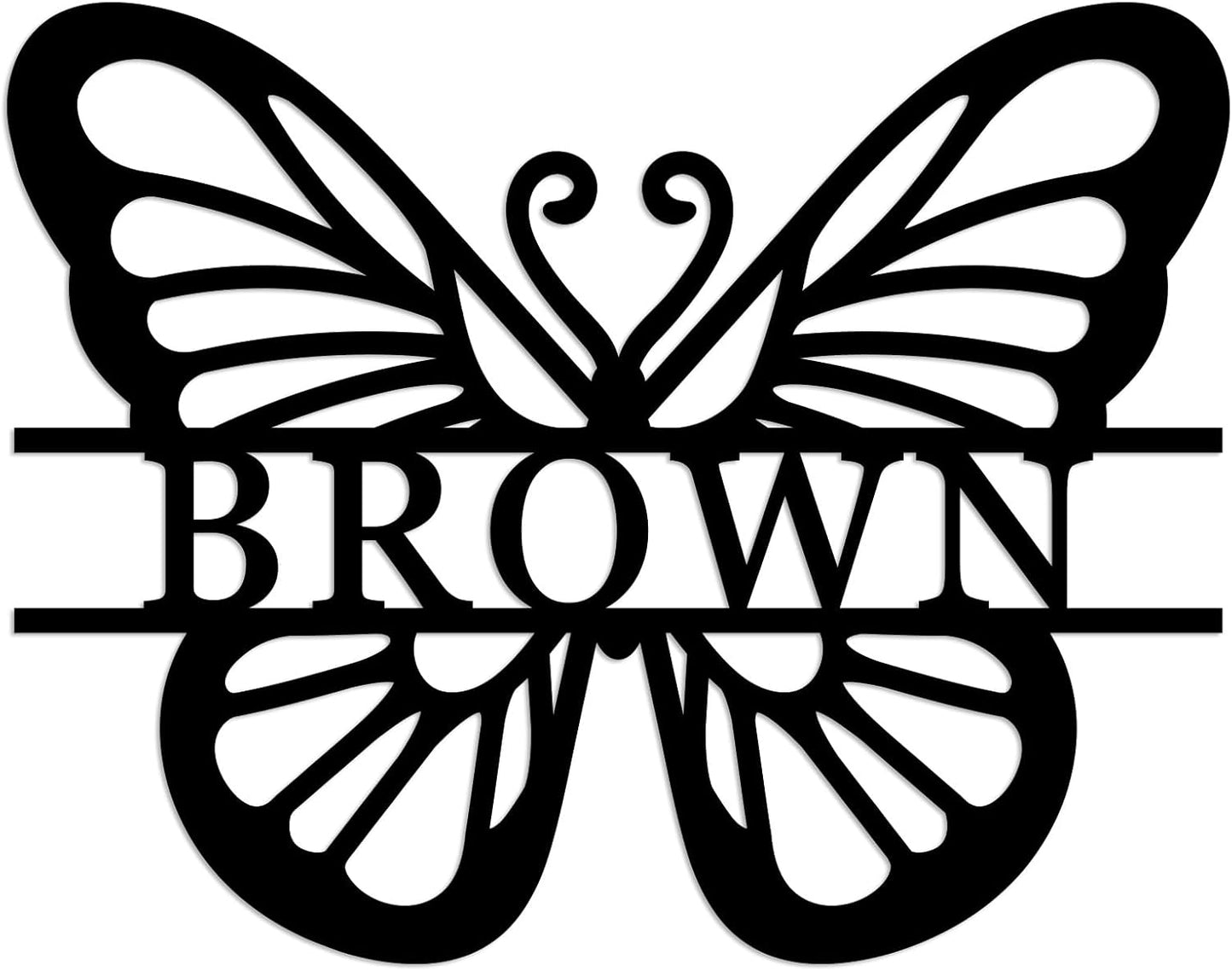 Custom Metal Sign Customized Metal Butterfly Wall Decor Sign Butterfly Wall Sign