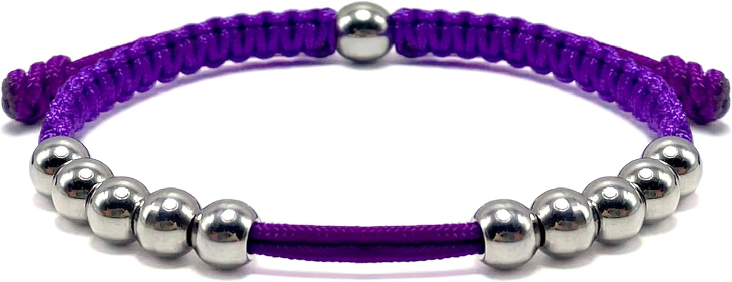 LAMIBEE Golf Stainless Steel 10 Beads Score Counter Bracelet, Golf Stroke Count Bracelet, Resizable and Easy to Adjust Golf Round Scoring Tracker, Durable and Stylish Golf Accessory