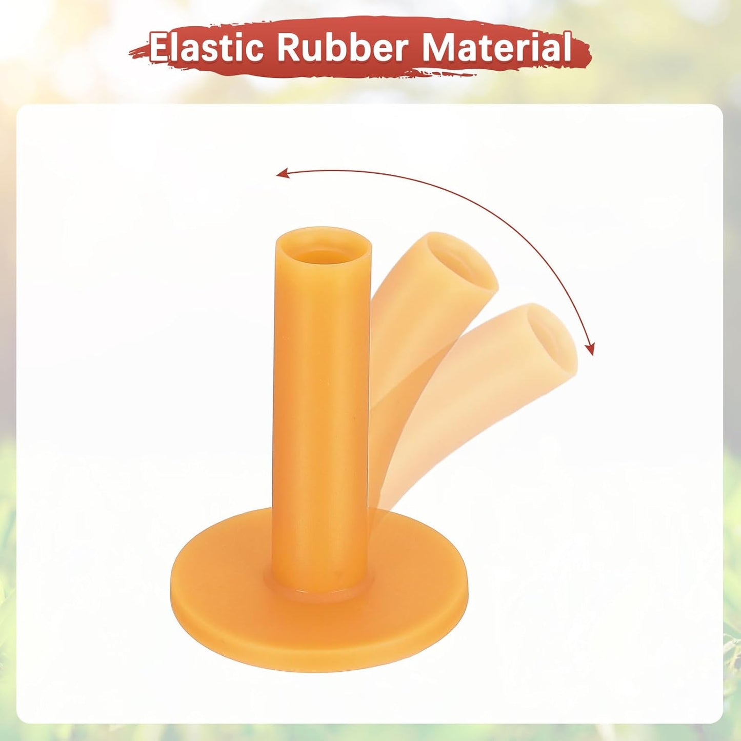 Rubber Golf Tees [] - Flexible Stable Ball Holder Use for Home & Outdoor & Indoor Tall Training Driving Range - [] Hitting Mats