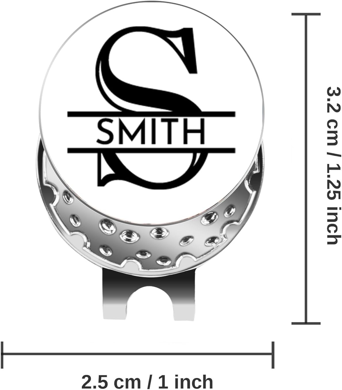 Personalized Golf Ball Markers with Hat Clip