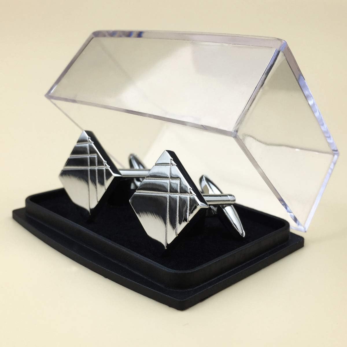 S&W Wedding Cufflinks for Men Cuffs with Gift Box Business for Tuxedo Shirts