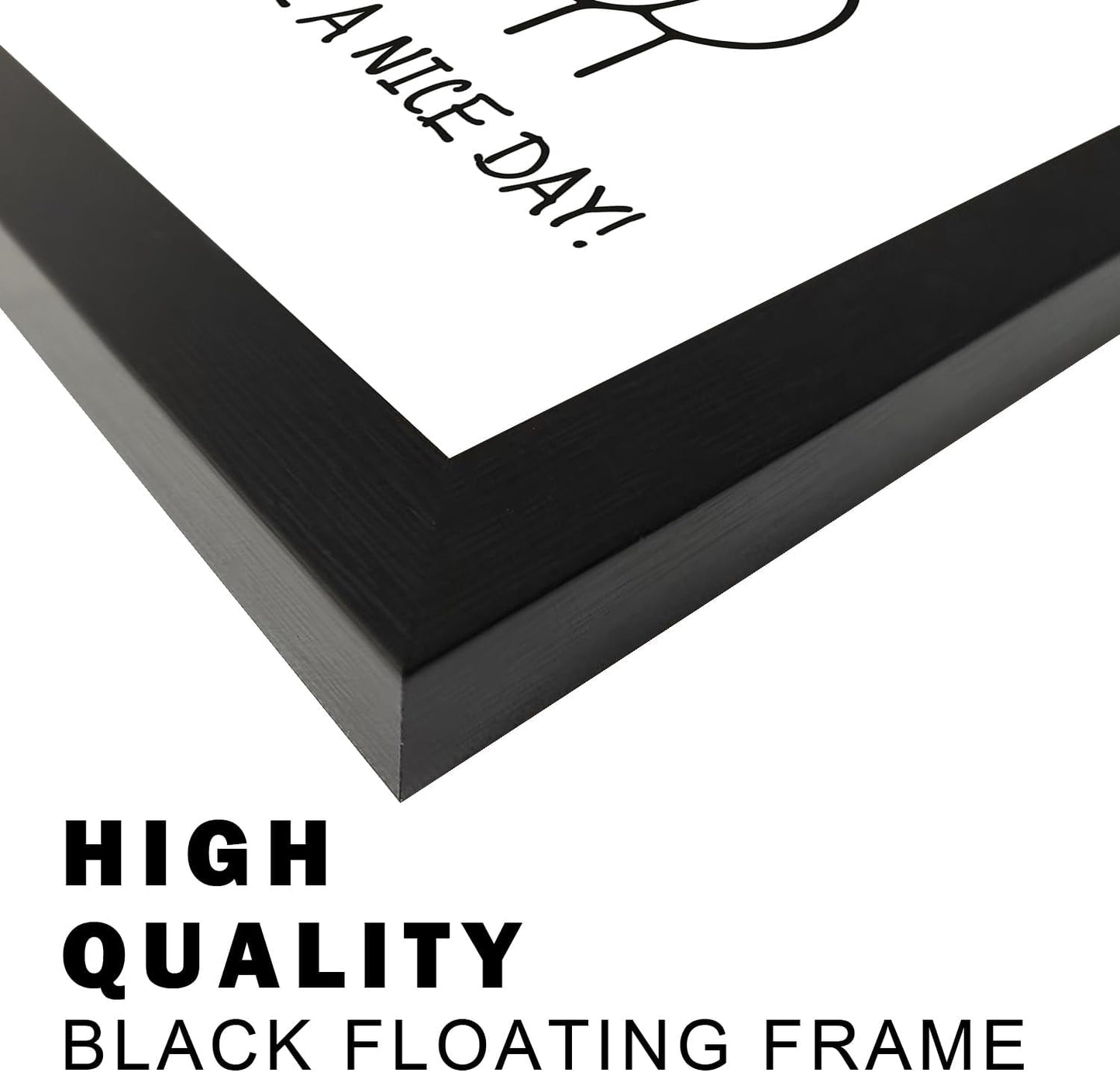 Framed Minimalist Canvas Print - Funny Bathroom Picture Wall Art, Humoristic Restroom Wall Decor, Fun Bathroom Sign