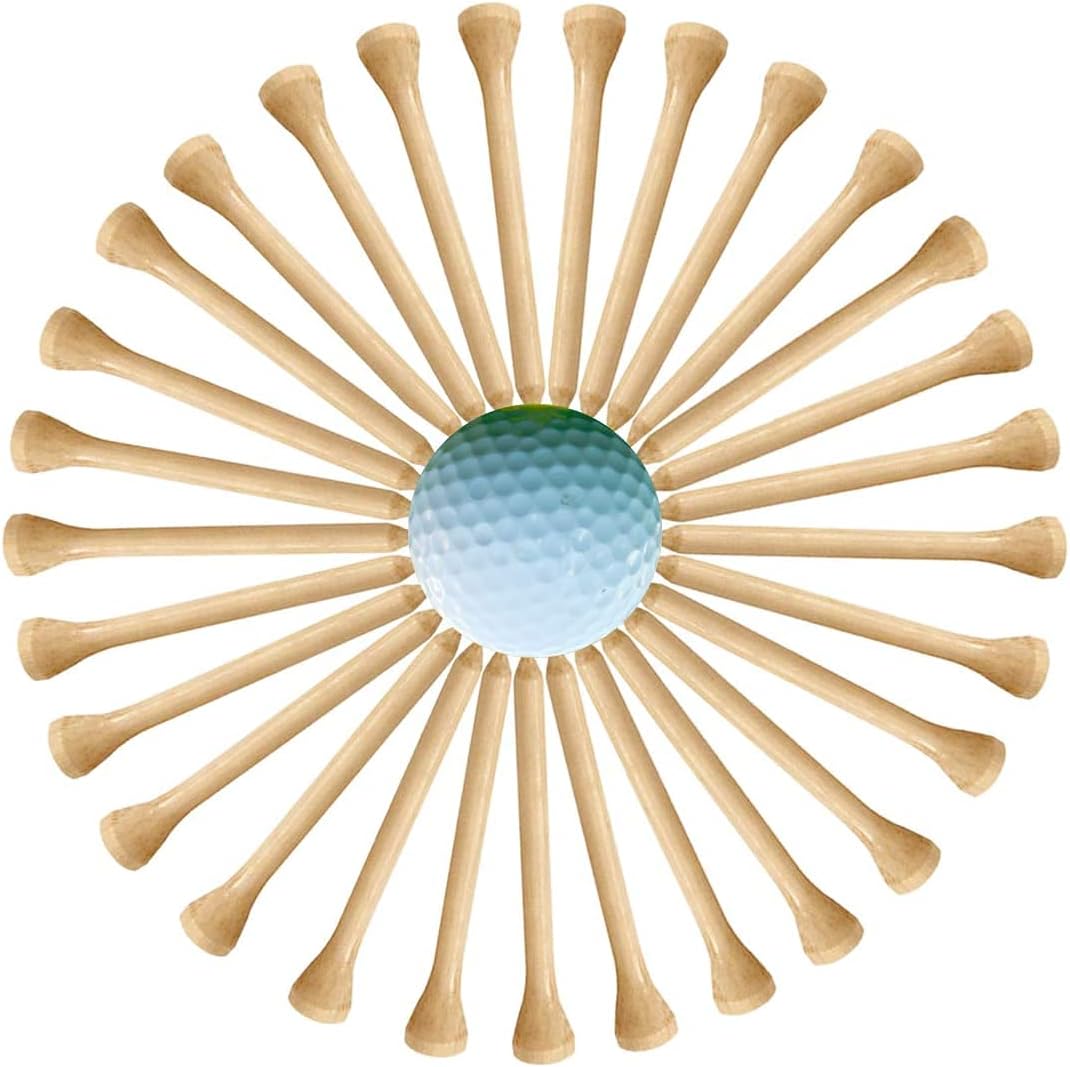 Professional Wooden Golf Tees 2 3/4 inch Tee Pack of 100 Golf Tee