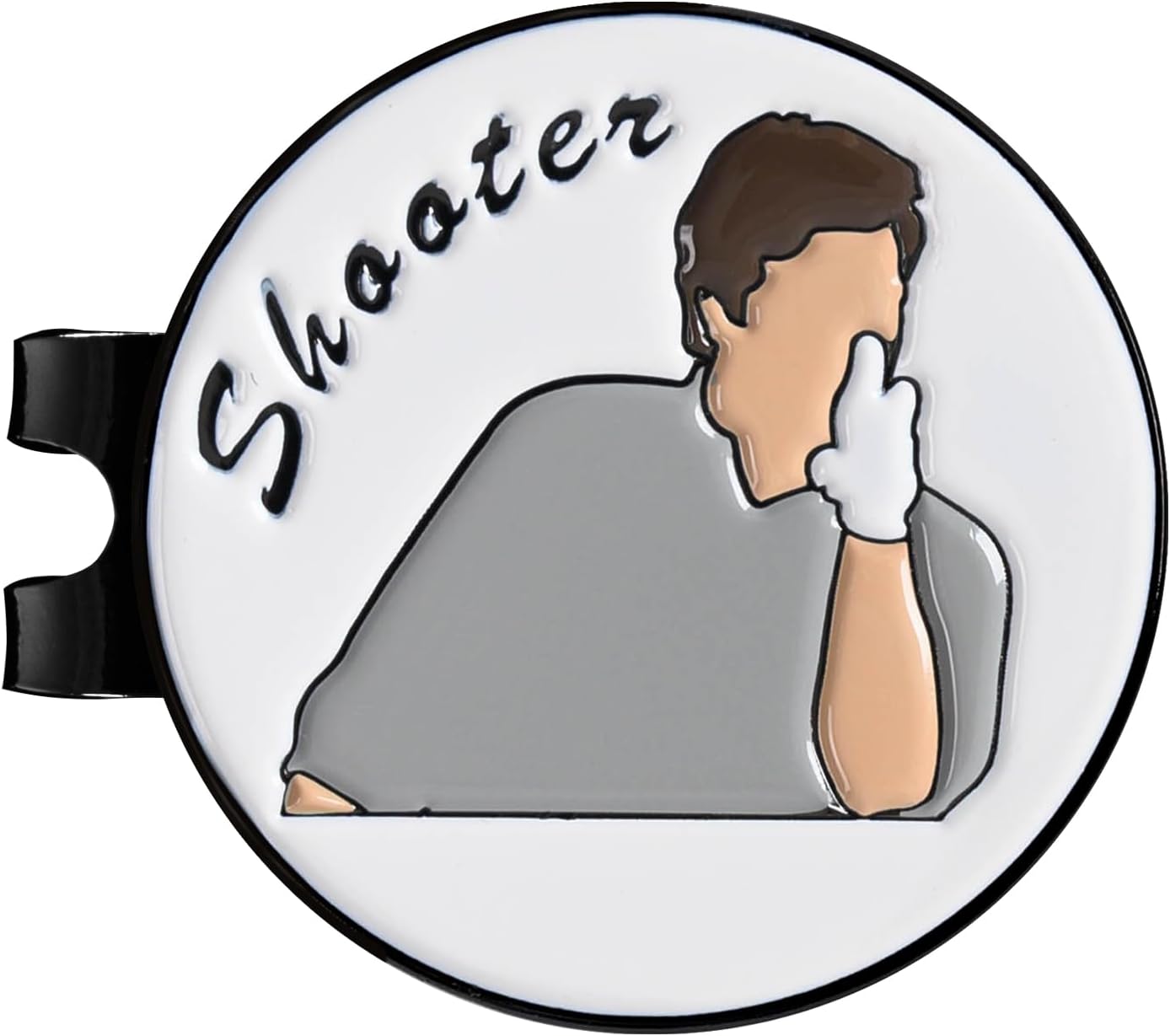 ZEETY Funny Golf Ball Marker with Magnetic Hat Clip – Golf Accessories for Men and Women, Great Golf Gift for Players with Attitude