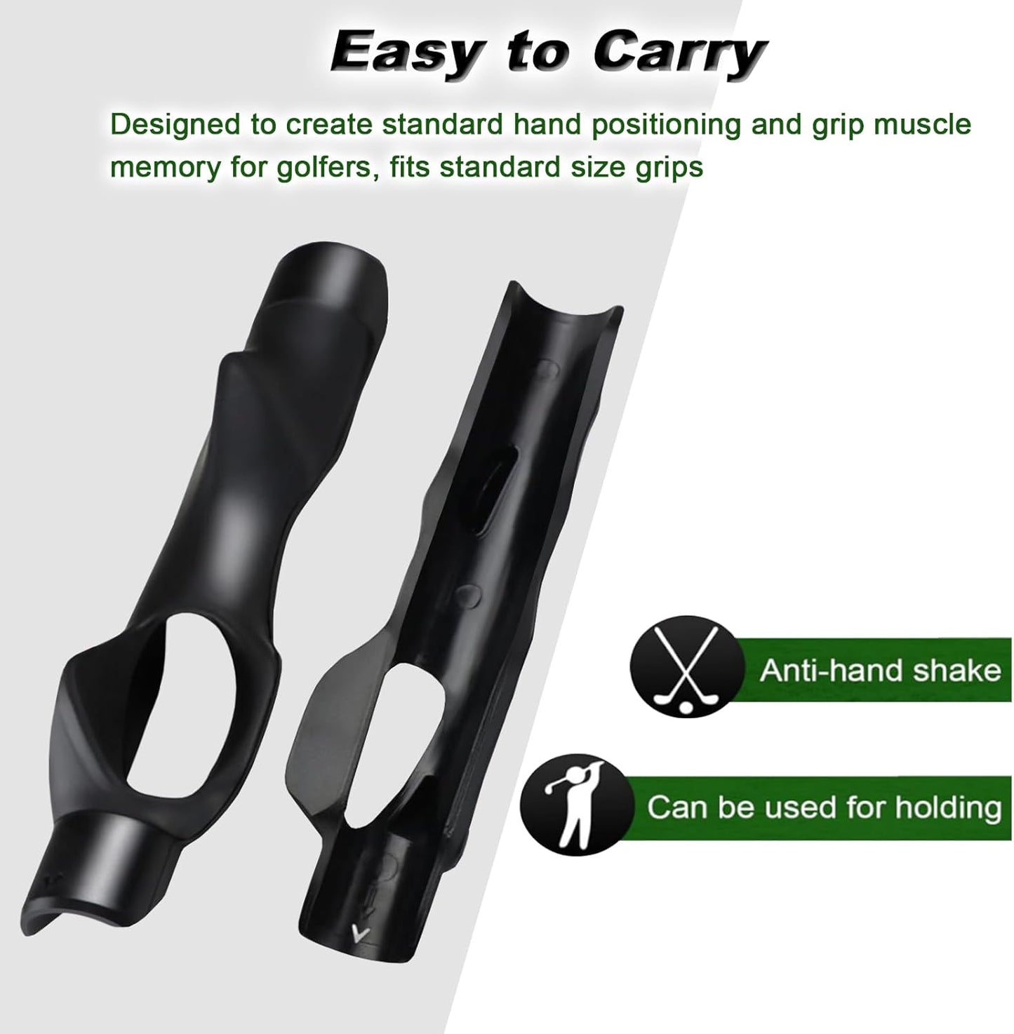 Grip Trainer Golf, Grip Aid Golf, Golf Swing Trainer, Corrects Left and Right Hand Position to Help Train Correct Hand Position,Enhance Grip Strength, Precision and Swing