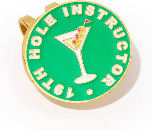 Birdie Girl Women's Golf Ball Marker Hat Clip, Magnetic Golf Ball Marker, Golf Bag Accessories