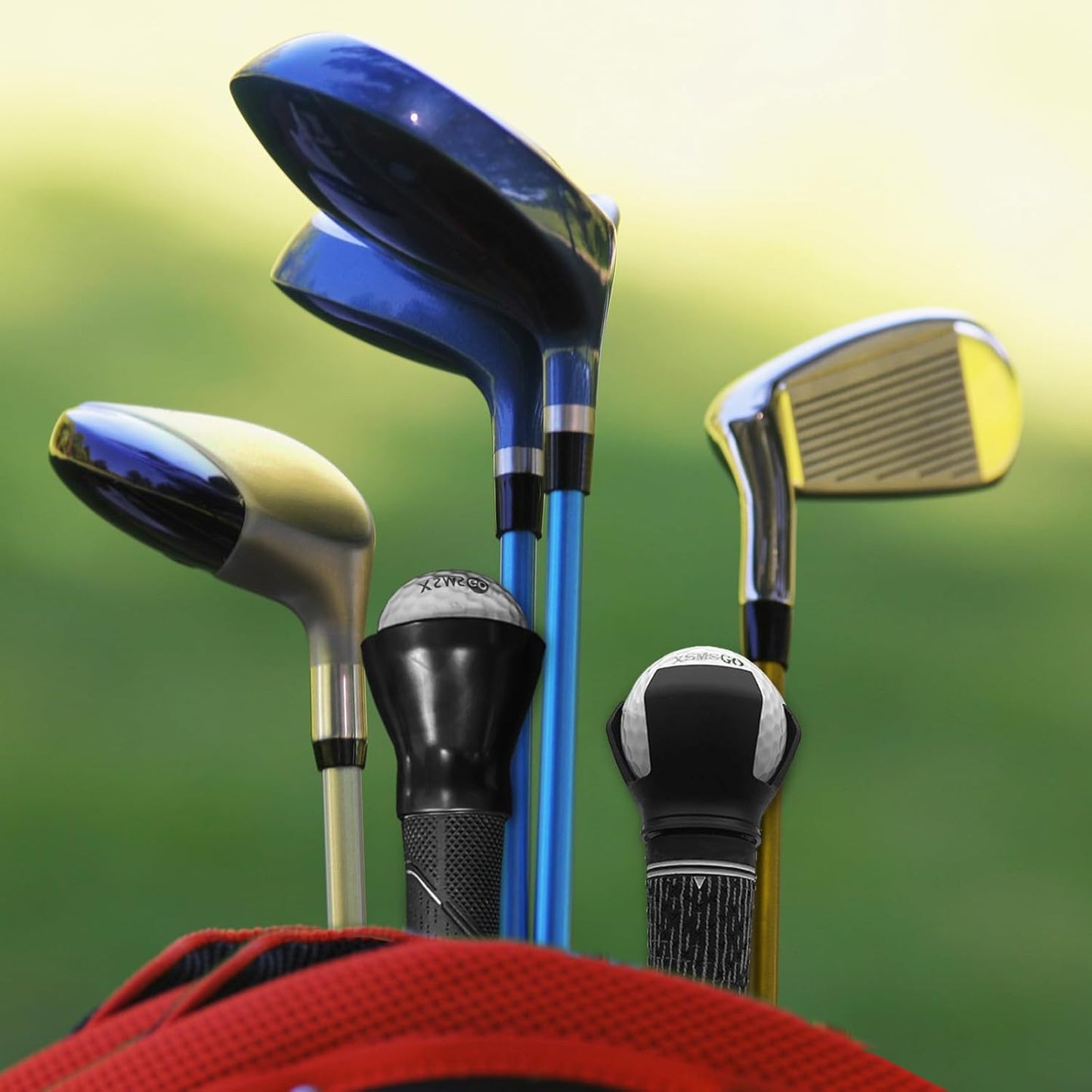 4pcs Golf Ball Retriever,Quick-Install Golf Ball Picker Upper Tool,Durable Golf Ball Grabber for Putter and Swing Handle Golf Accessories (Picker Upper)