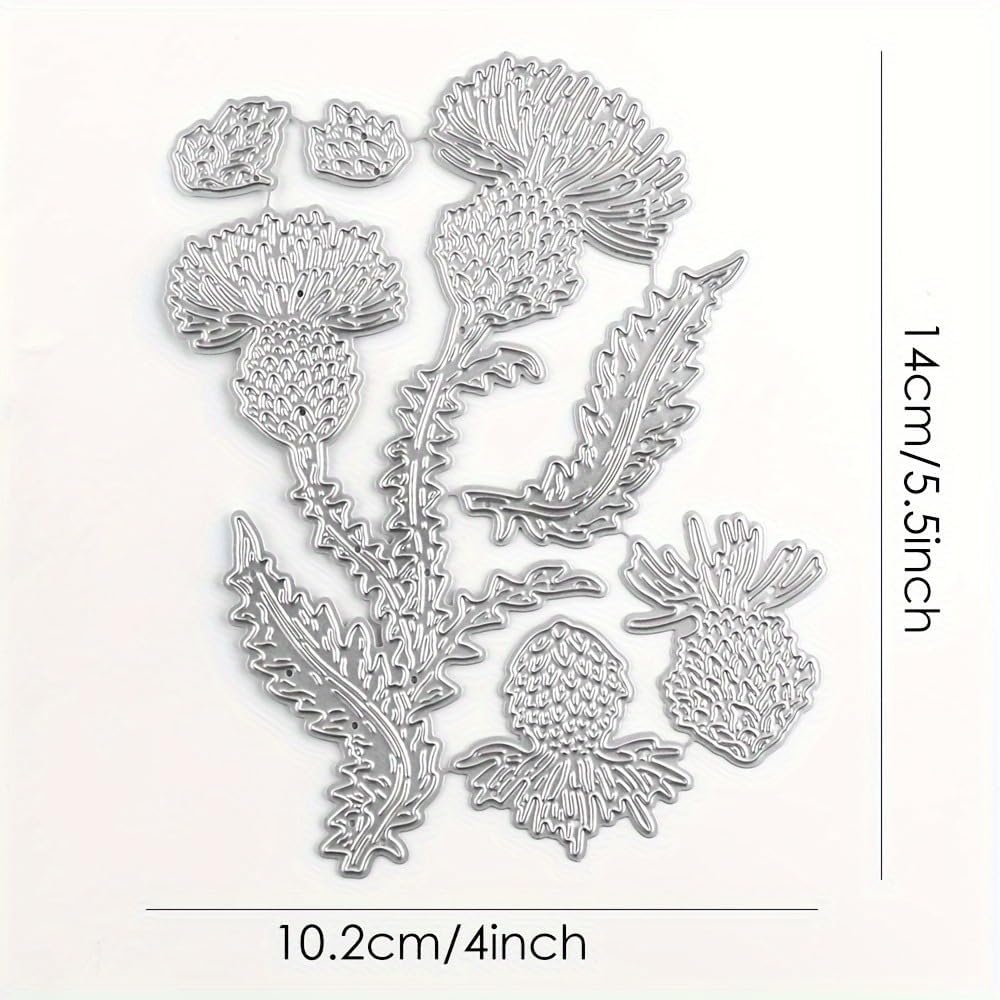 Flowers Metal Cutting Die for Scrapbooking - Cut Stencils for DIY Scrapbook Photo Album Decorative Paper Card, Card Making Supplies, Stencils & Crafting Die Cut (Vivid Flower Bud 5.5 x 4 in)